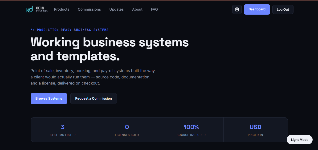 Client project screenshot